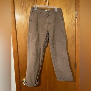 Faded Glory Brown Striped Pants - men’s size 32 or women’s size 6